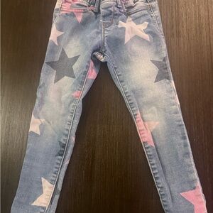 GAP Kids Blue and Pink Star Jeans